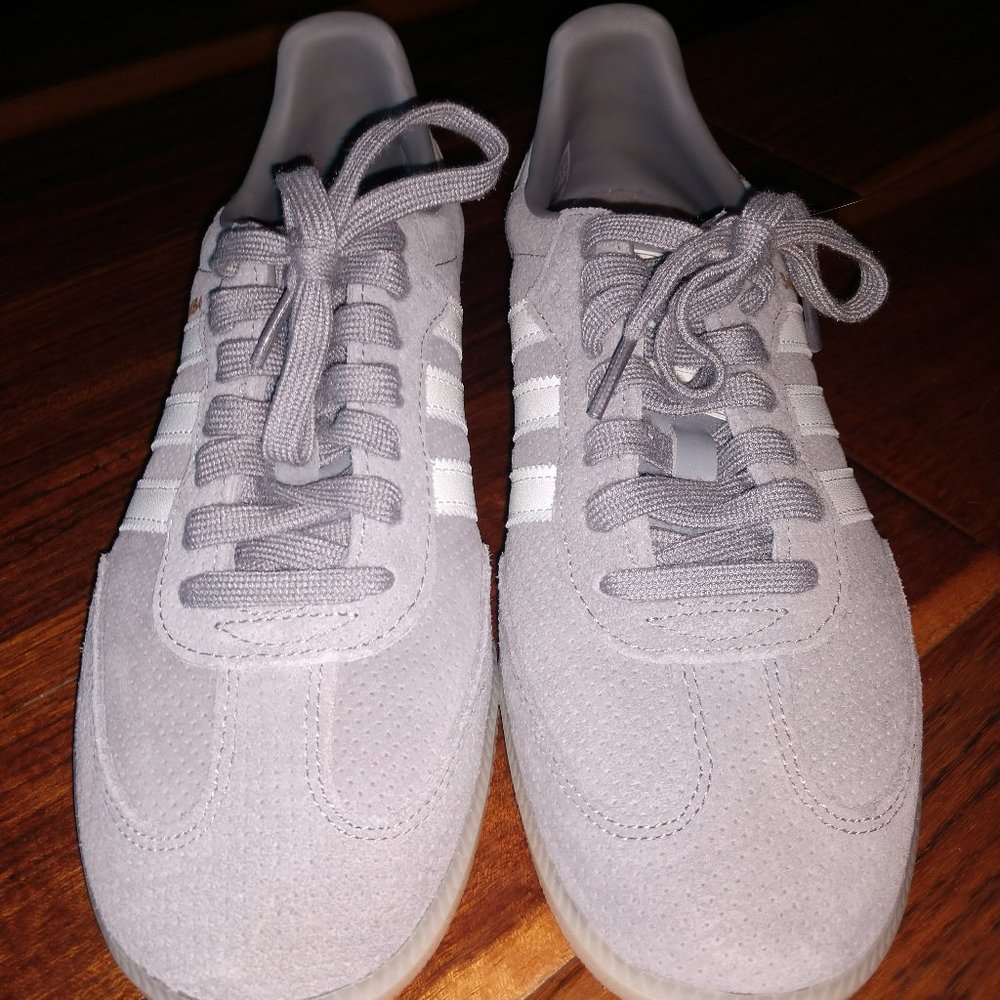 Adidas Samba (Gray Suede, size 9 1/2)